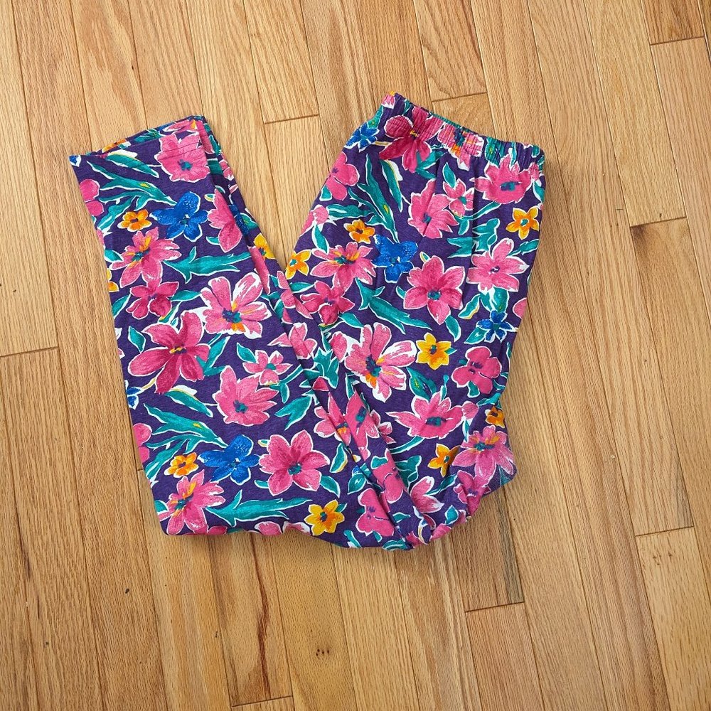 Vintage 90s Floral Leggings